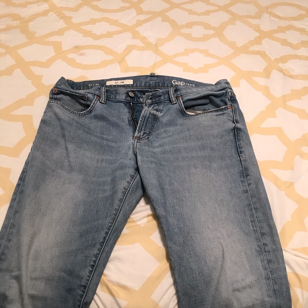 Gap slim fit jeans 34w 30l in excellent condition